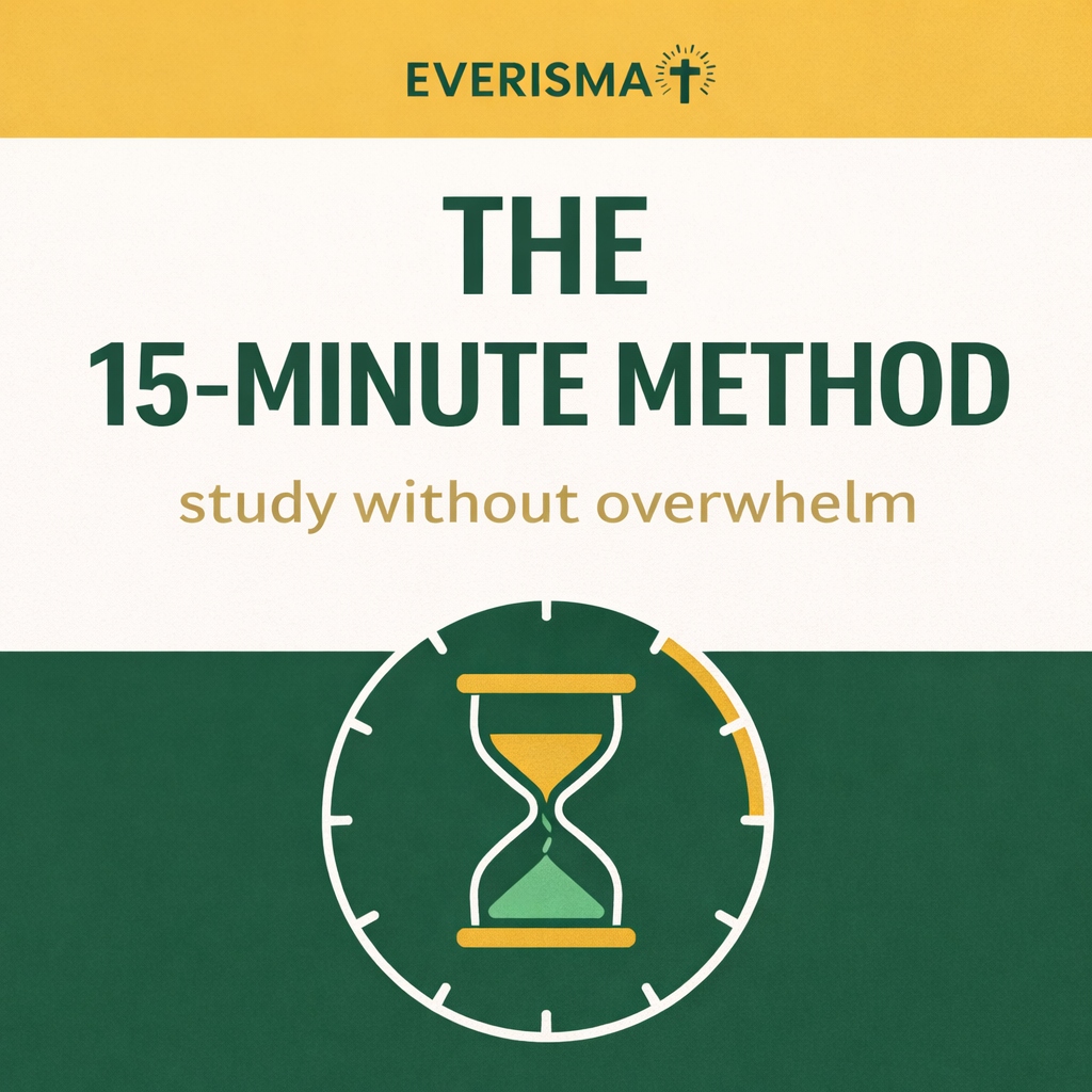 The 15-Minute Method (study without overwhelm)