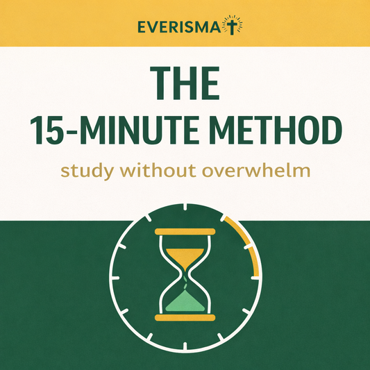 15-Minute Method (study without overwhelm) - Ebook